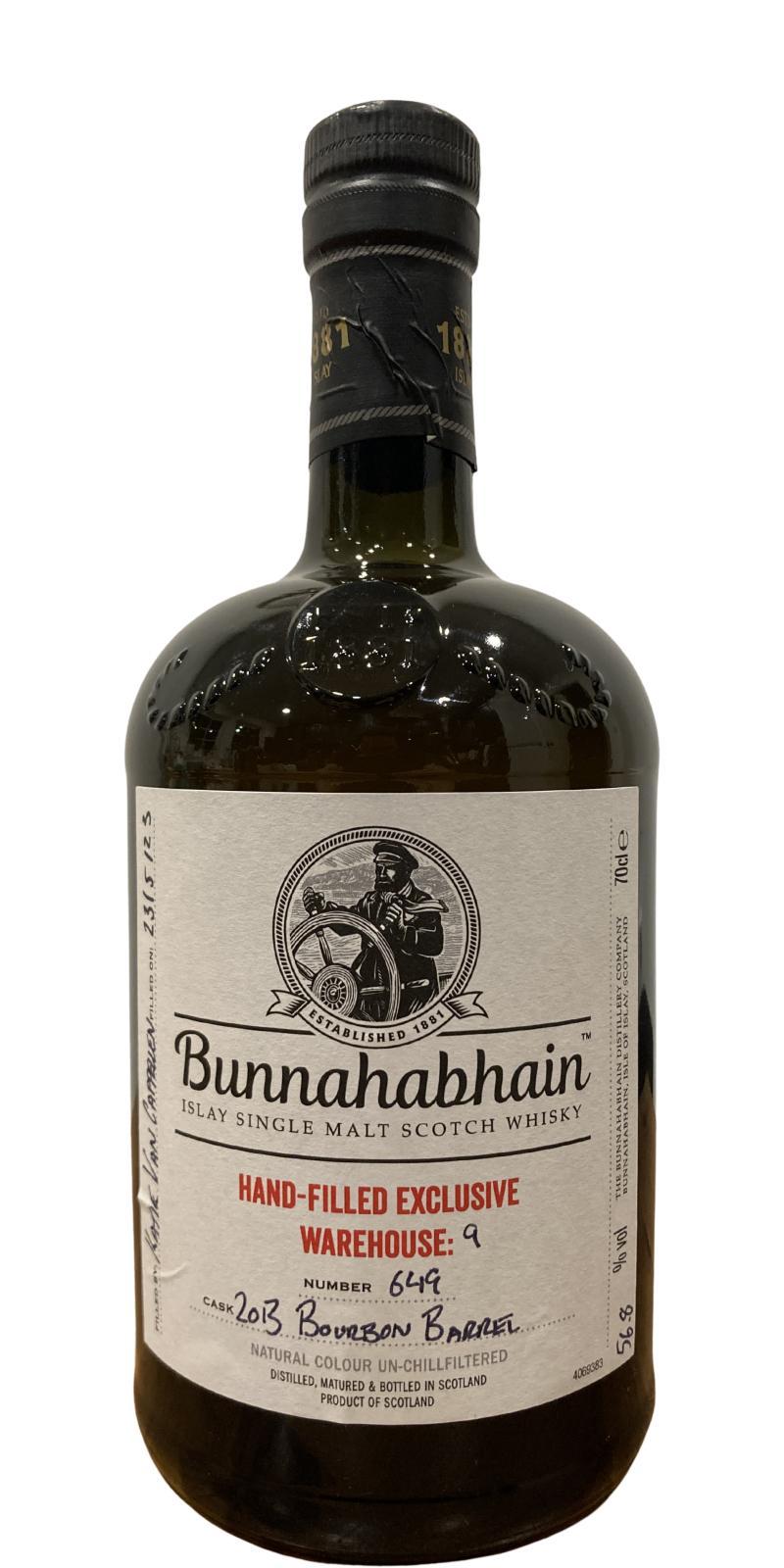Bunnahabhain 2013 Warehouse 9 - Hand-Filled Exclusive