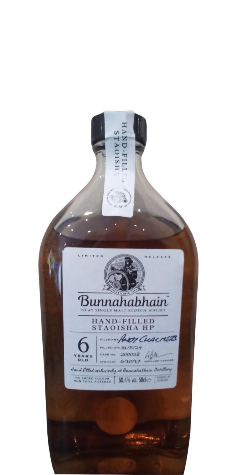 Bunnahabhain 2017 Hand bottled - available only at the distillery