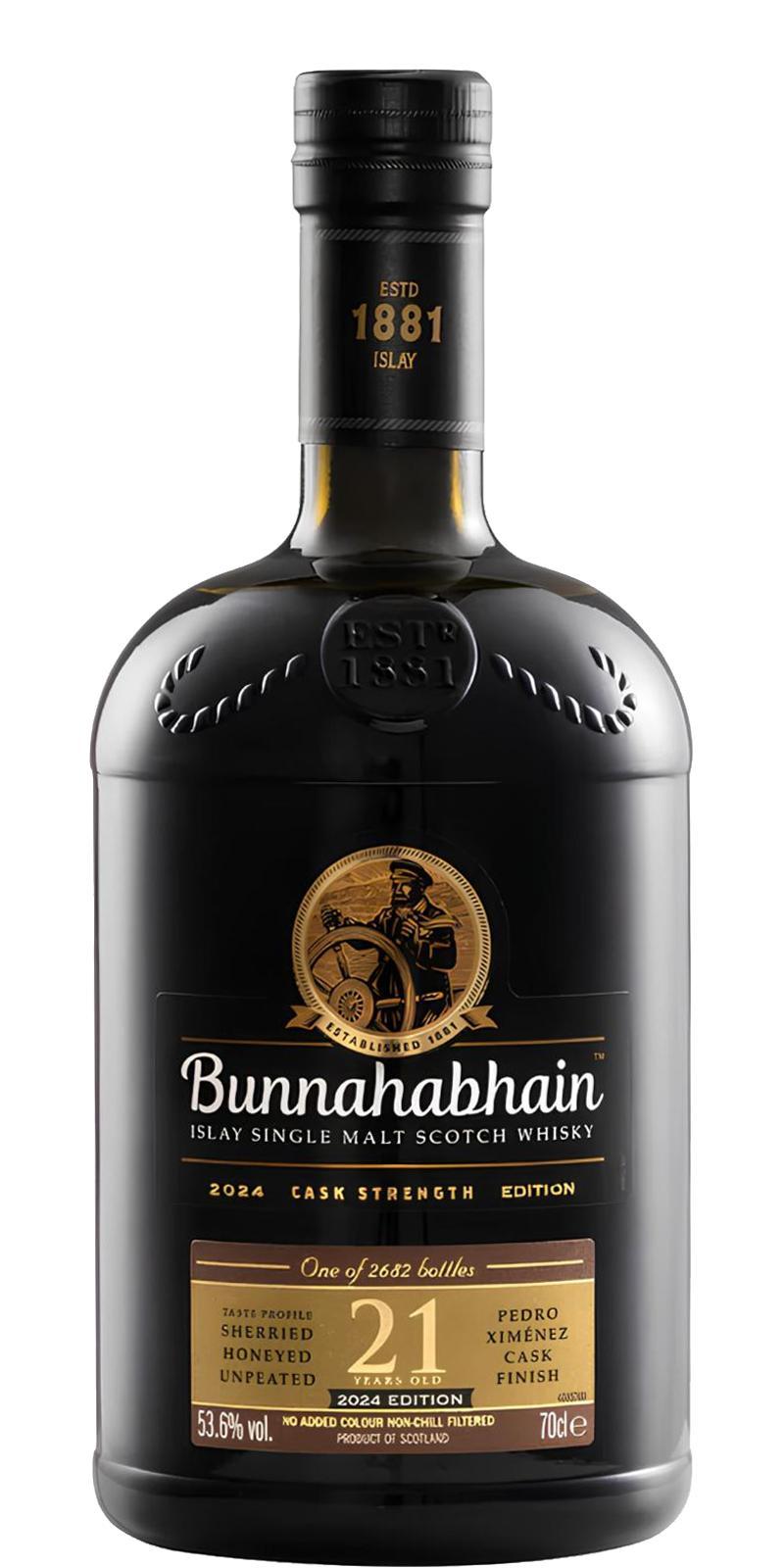 Bunnahabhain 21-year-old Cask Strength - 2024 Edition