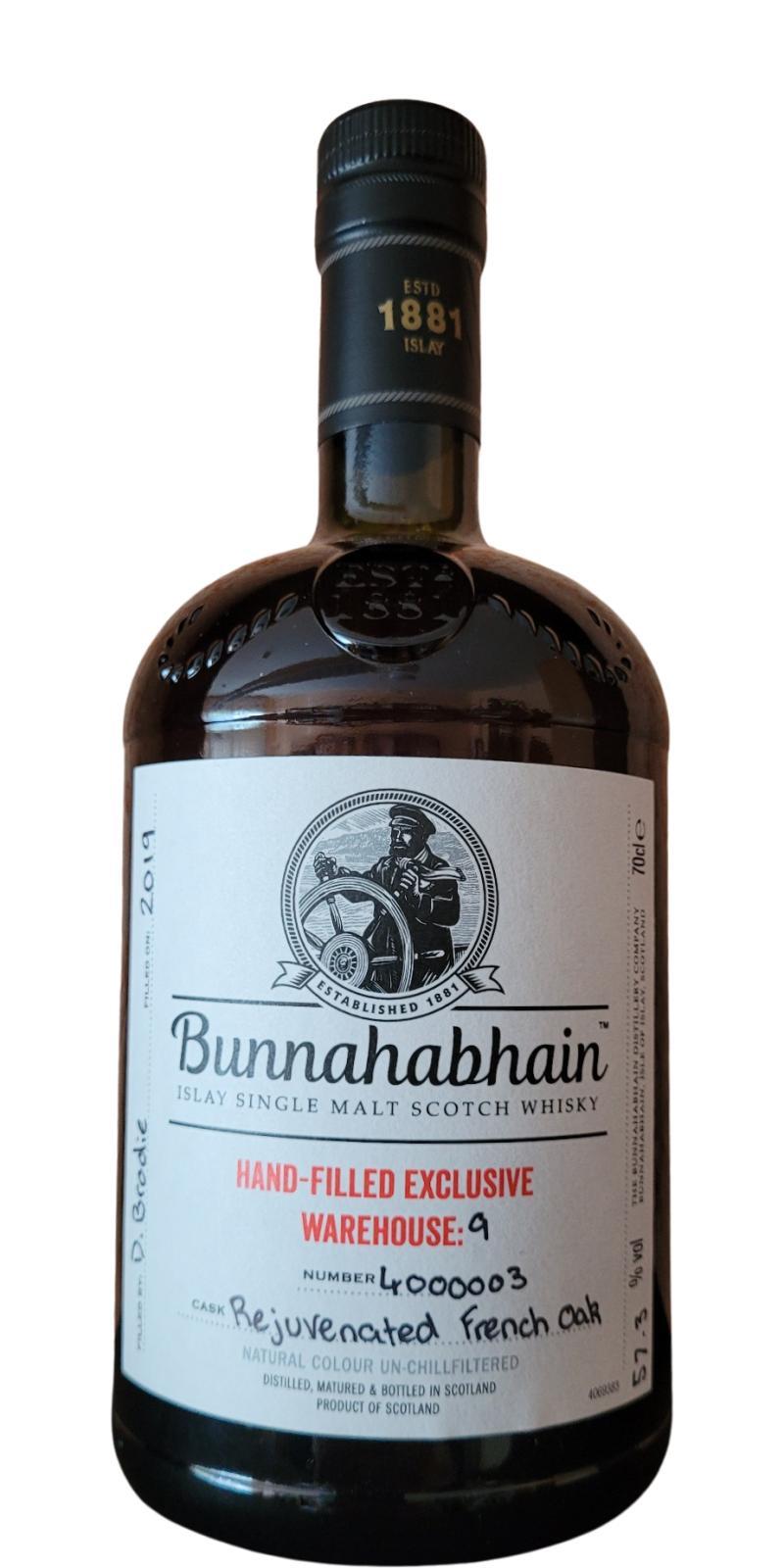 Bunnahabhain Rejuvenated French Oak Warehouse 9 - Hand-Filled Exclusive