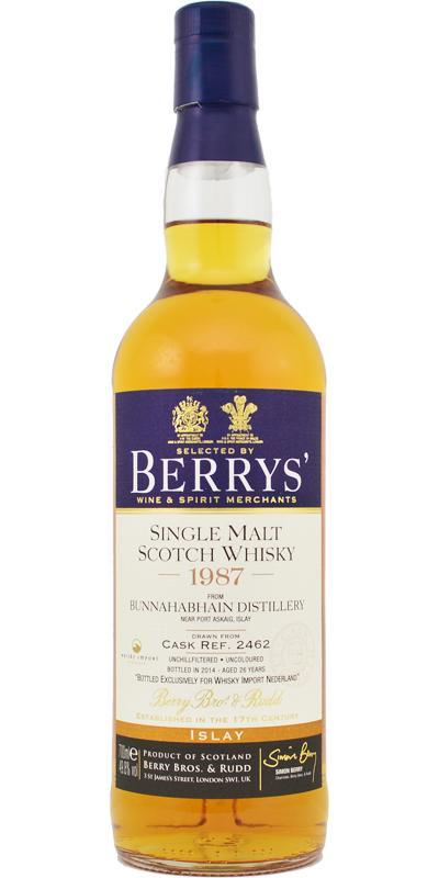 Bunnahabhain 1987 BR Berrys'