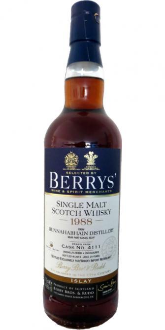 Bunnahabhain 1988 BR Berrys'