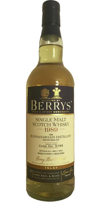 Bunnahabhain 1989 BR Berrys'