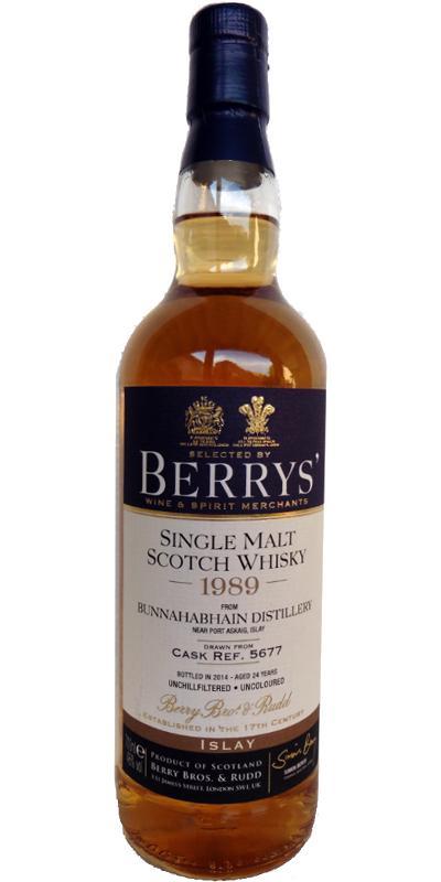 Bunnahabhain 1989 BR Berrys'