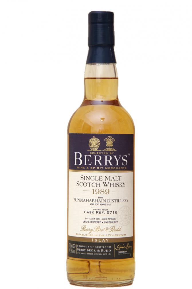 Bunnahabhain 1989 BR Berrys'