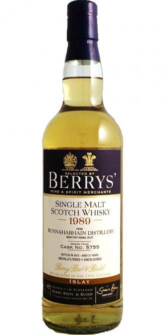 Bunnahabhain 1989 BR Berrys'