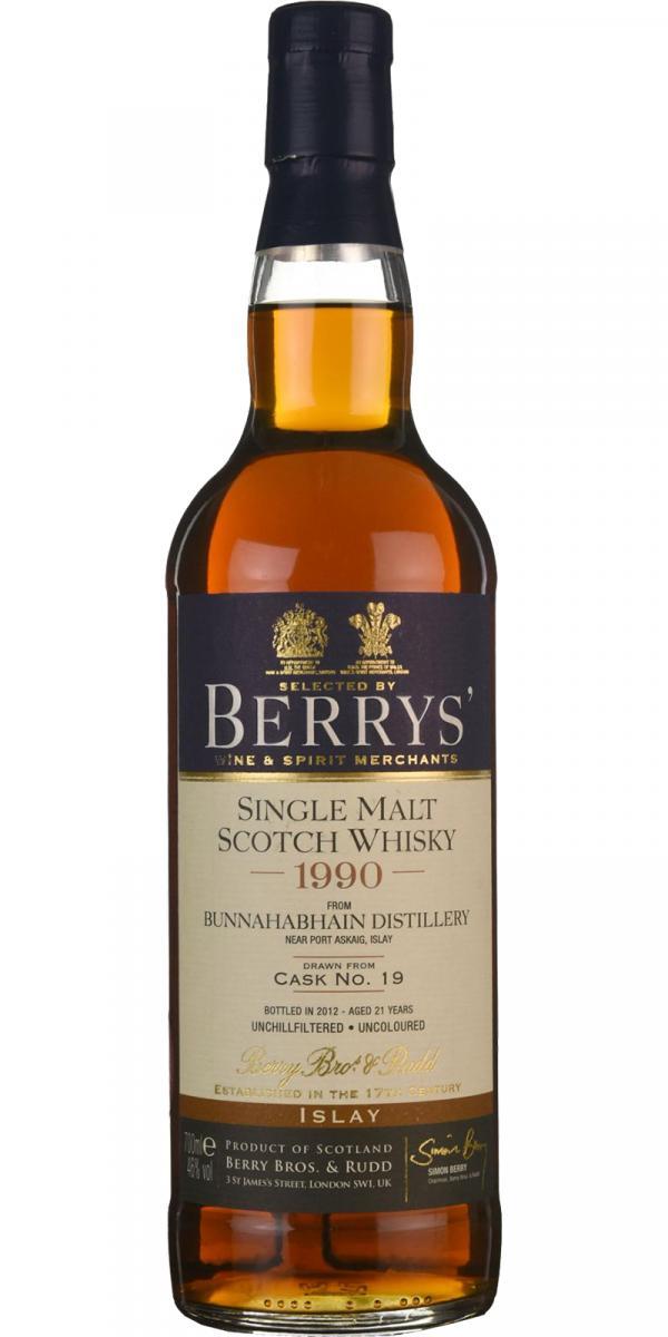 Bunnahabhain 1990 BR Berrys'