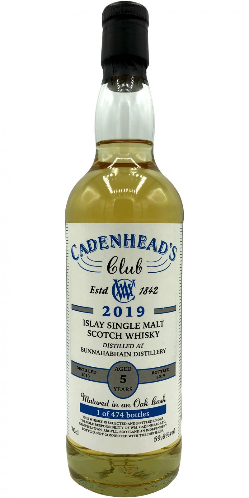 Bunnahabhain 2013 CA Cadenhead's Club