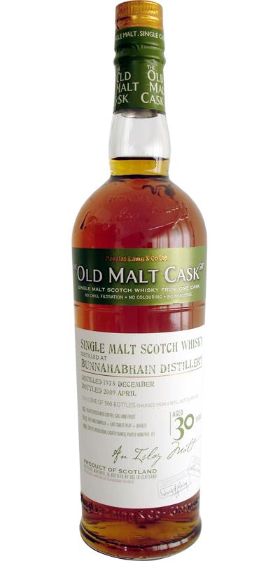 Bunnahabhain 1978 DL The Old Malt Cask