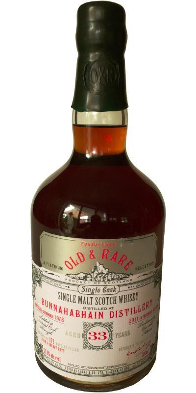 Bunnahabhain 1978 DL Old & Rare - The Platinum Selection