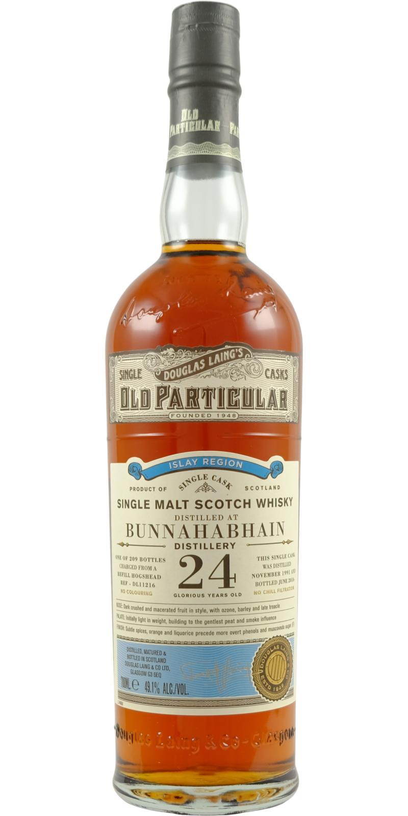 Bunnahabhain 1991 DL Old Particular