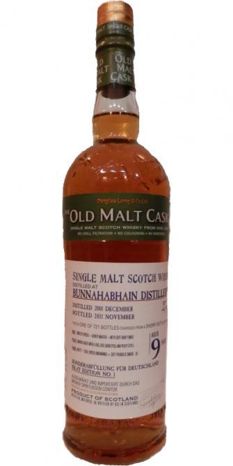 Bunnahabhain 2001 DL The Old Malt Cask