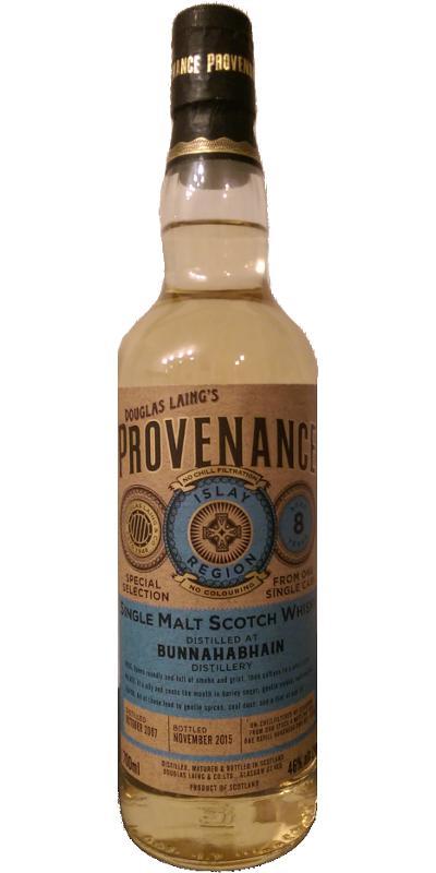Bunnahabhain 2007 DL Provenance