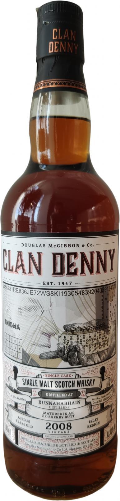 Bunnahabhain 2008 McG Clan Denny