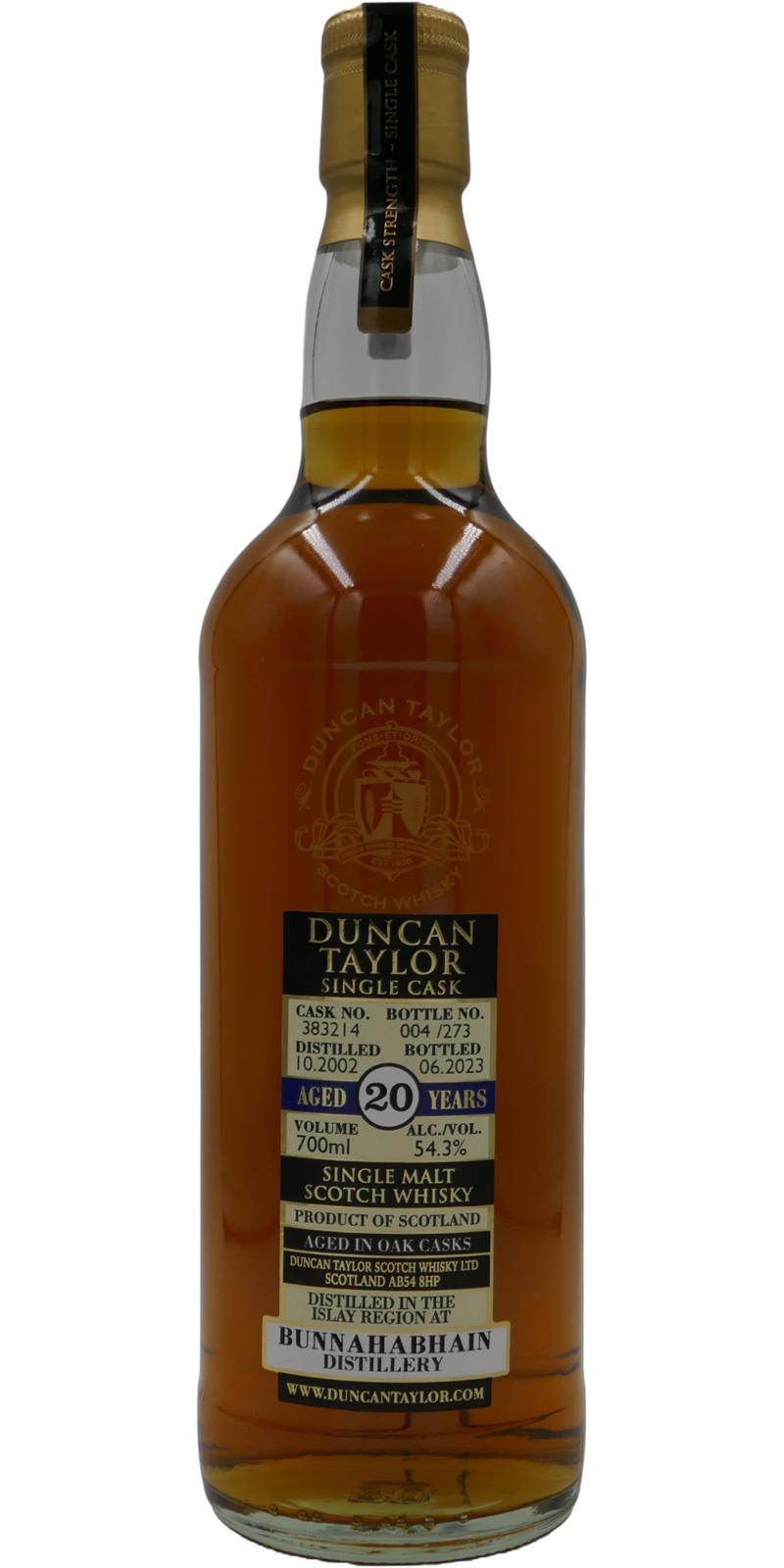 Bunnahabhain 2002 DT Single Cask