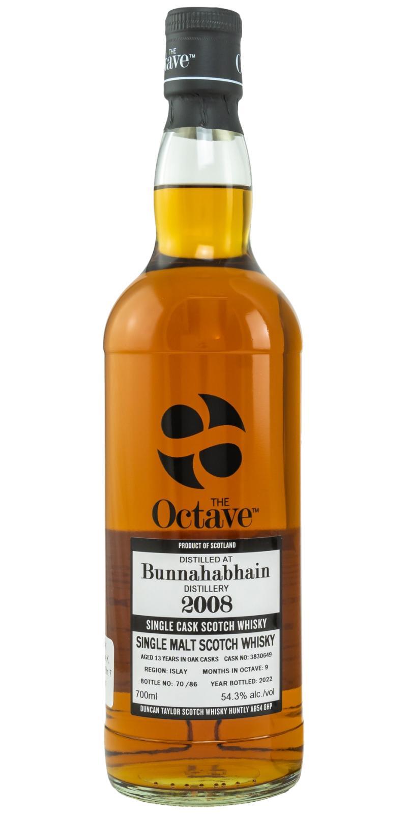 Bunnahabhain 2008 DT The Octave