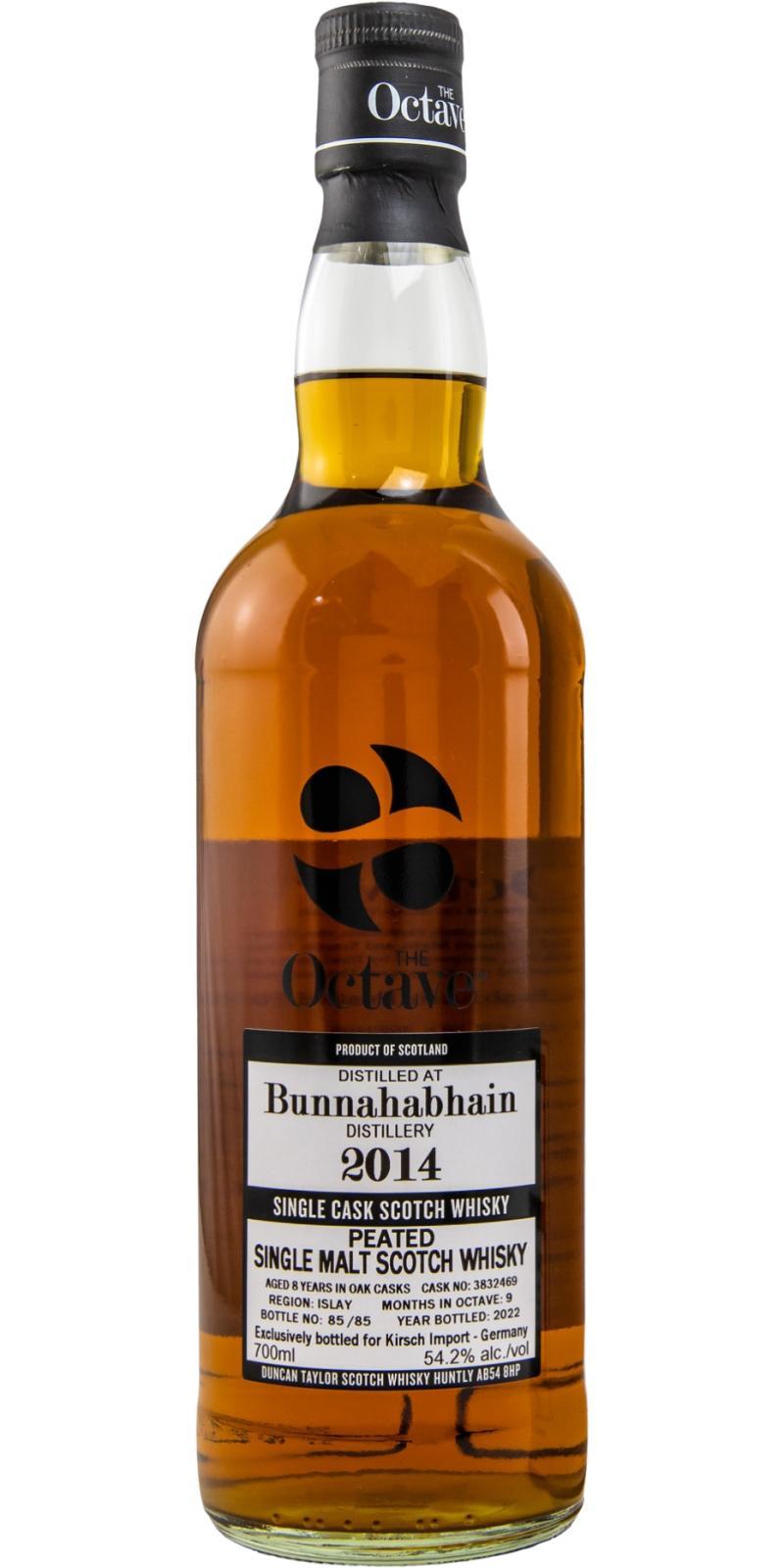 Bunnahabhain 2014 DT The Octave - Peated