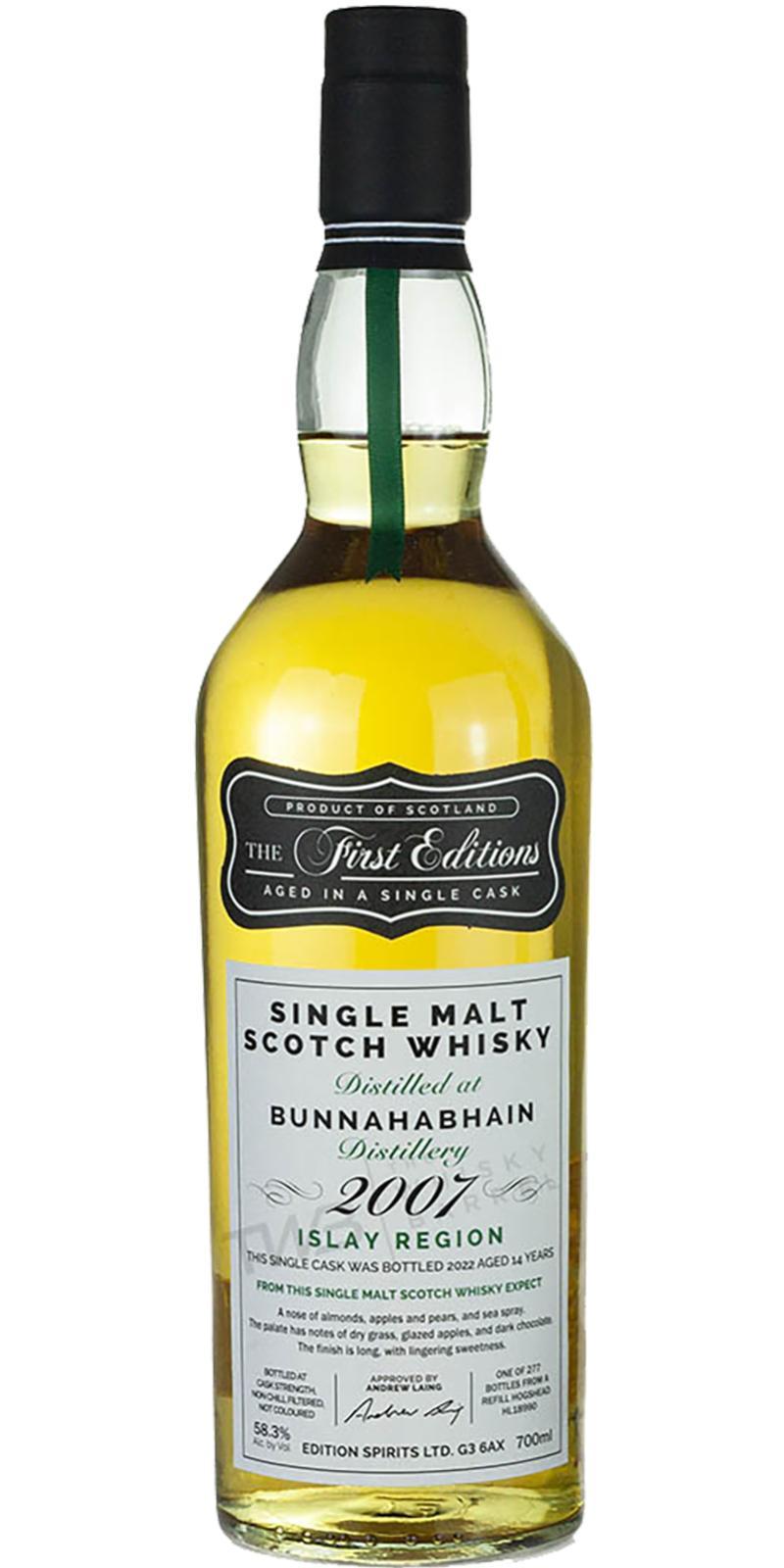 Bunnahabhain 2007 ED The First Editions