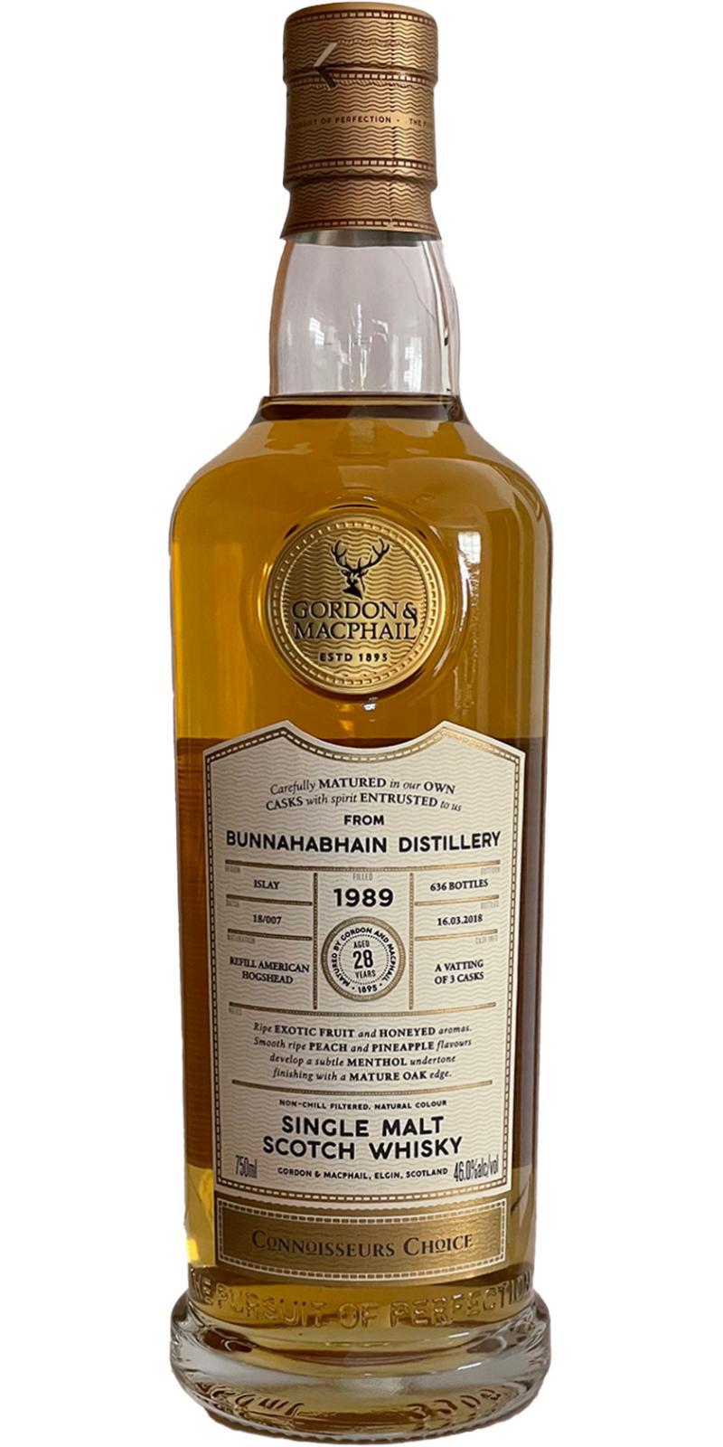 Bunnahabhain 1989 GM Connoisseurs Choice