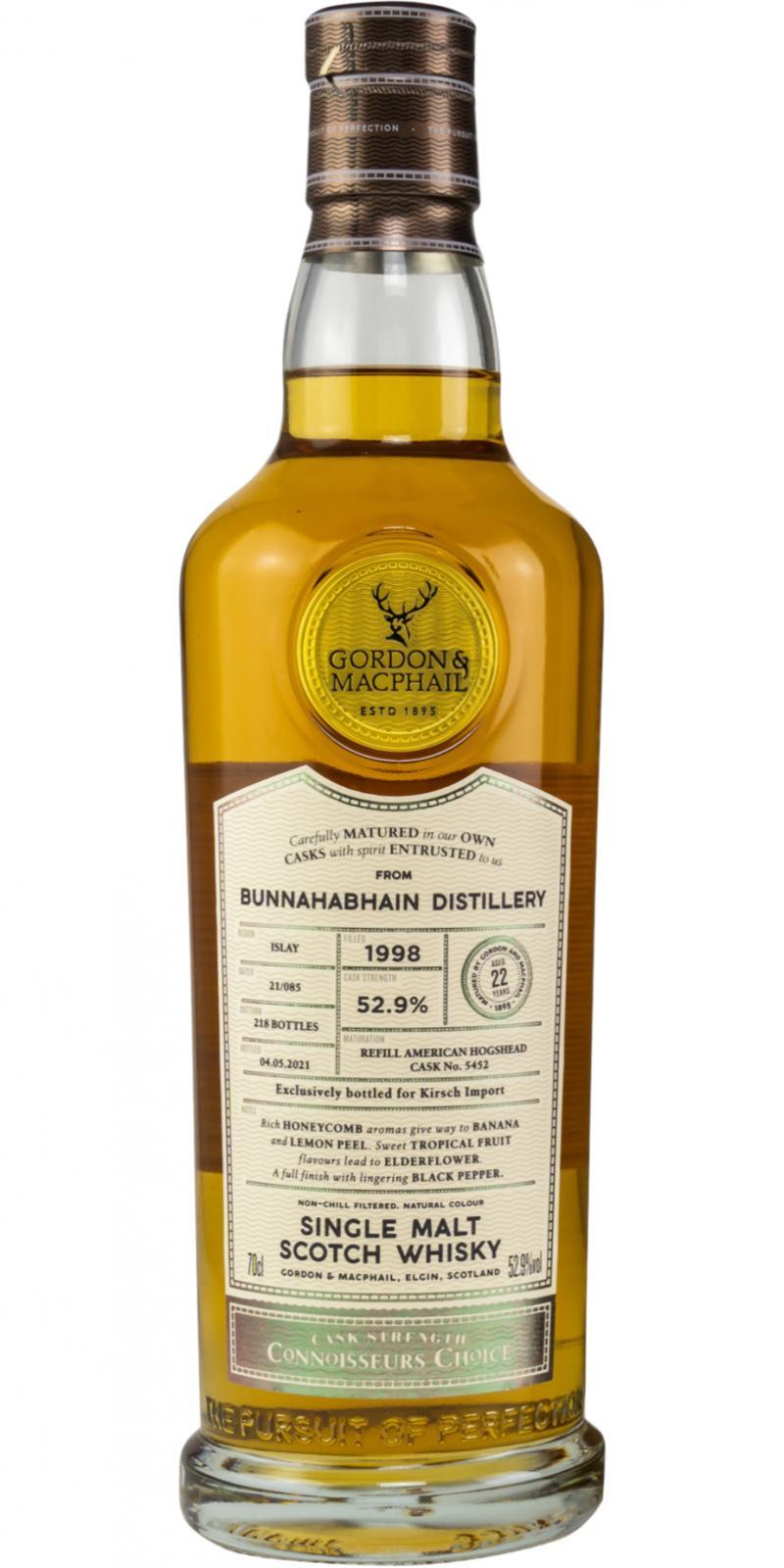 Bunnahabhain 1998 GM Connoisseurs Choice - Cask Strength