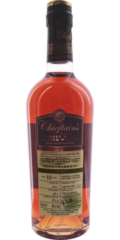 Bunnahabhain 2001 IM Chieftain's