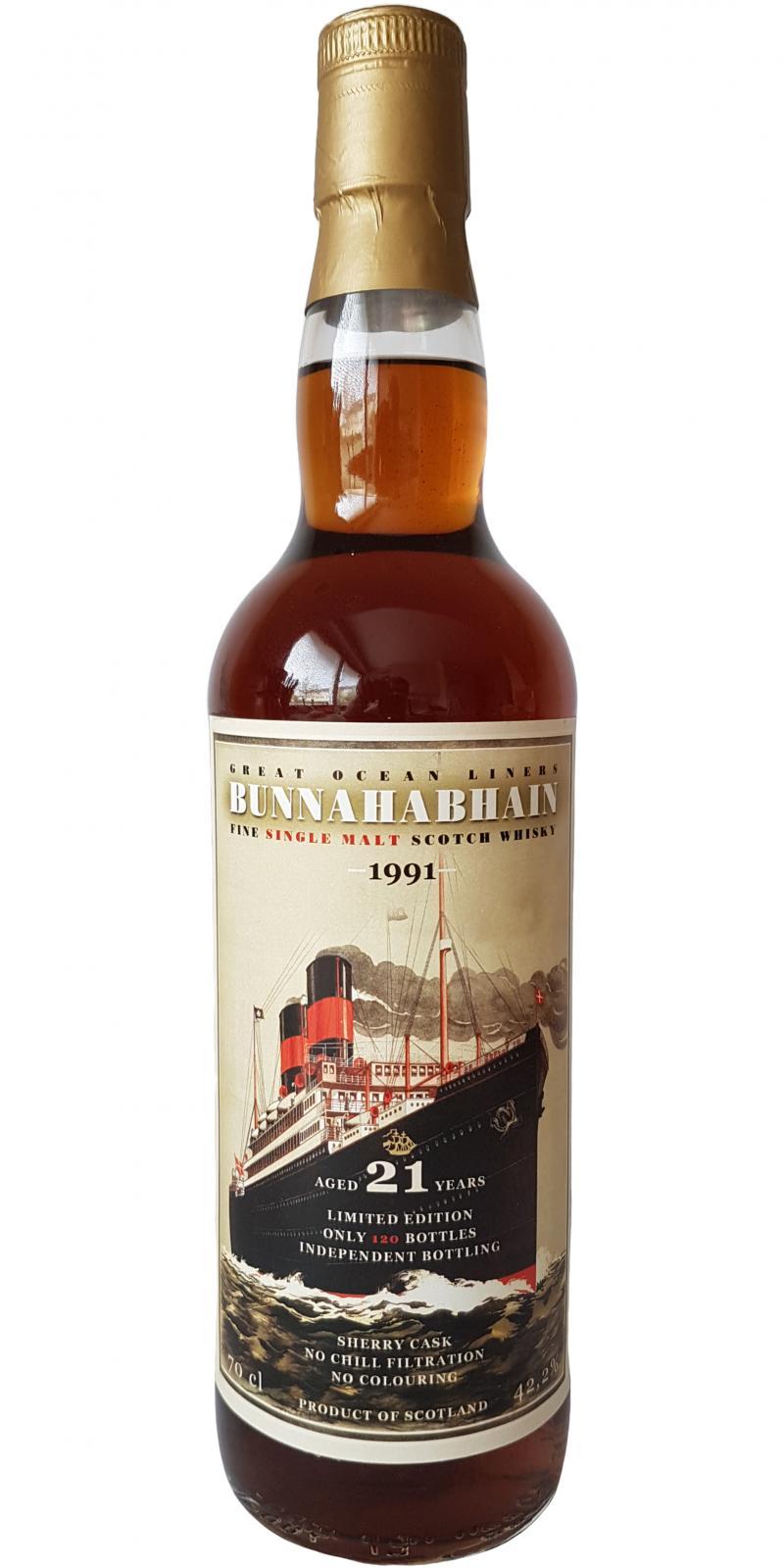 Bunnahabhain 1991 JW Great Ocean Liners