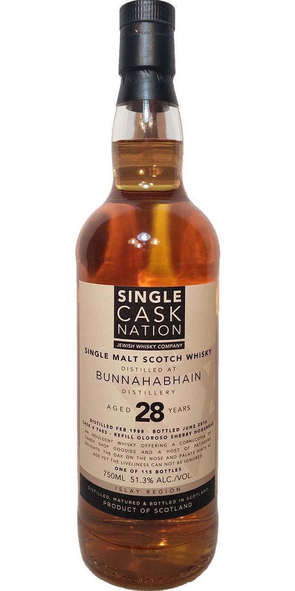 Bunnahabhain 1988 JWC Single Cask Nation
