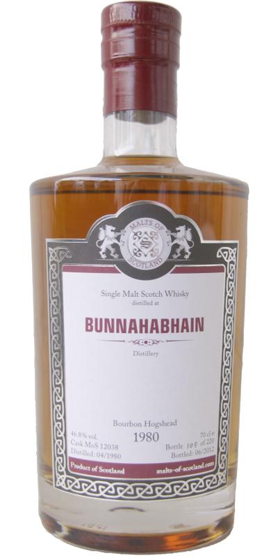 Bunnahabhain 1980 MoS