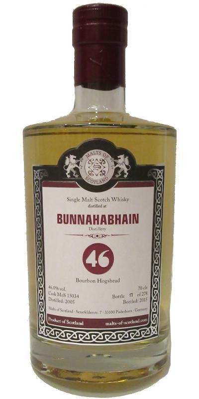 Bunnahabhain 2005 MoS 46% series