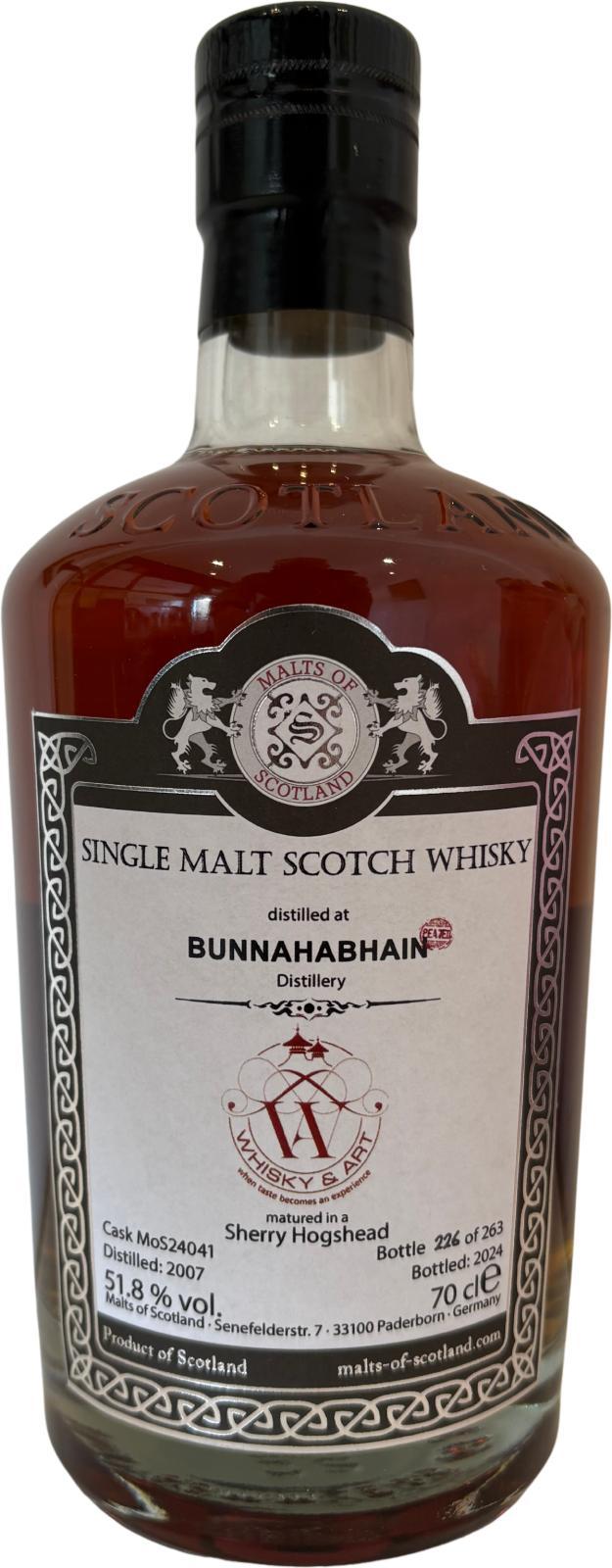 Bunnahabhain 2007 MoS Whisky & Art