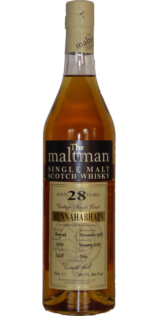 Bunnahabhain 1987 MBl The Maltman