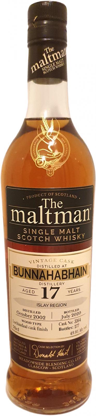 Bunnahabhain 2002 MBl The Maltman