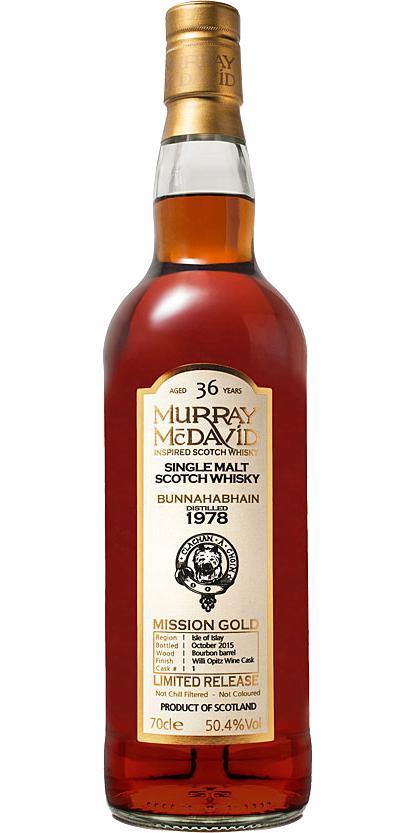 Bunnahabhain 1978 MM Mission Gold - Limited Release