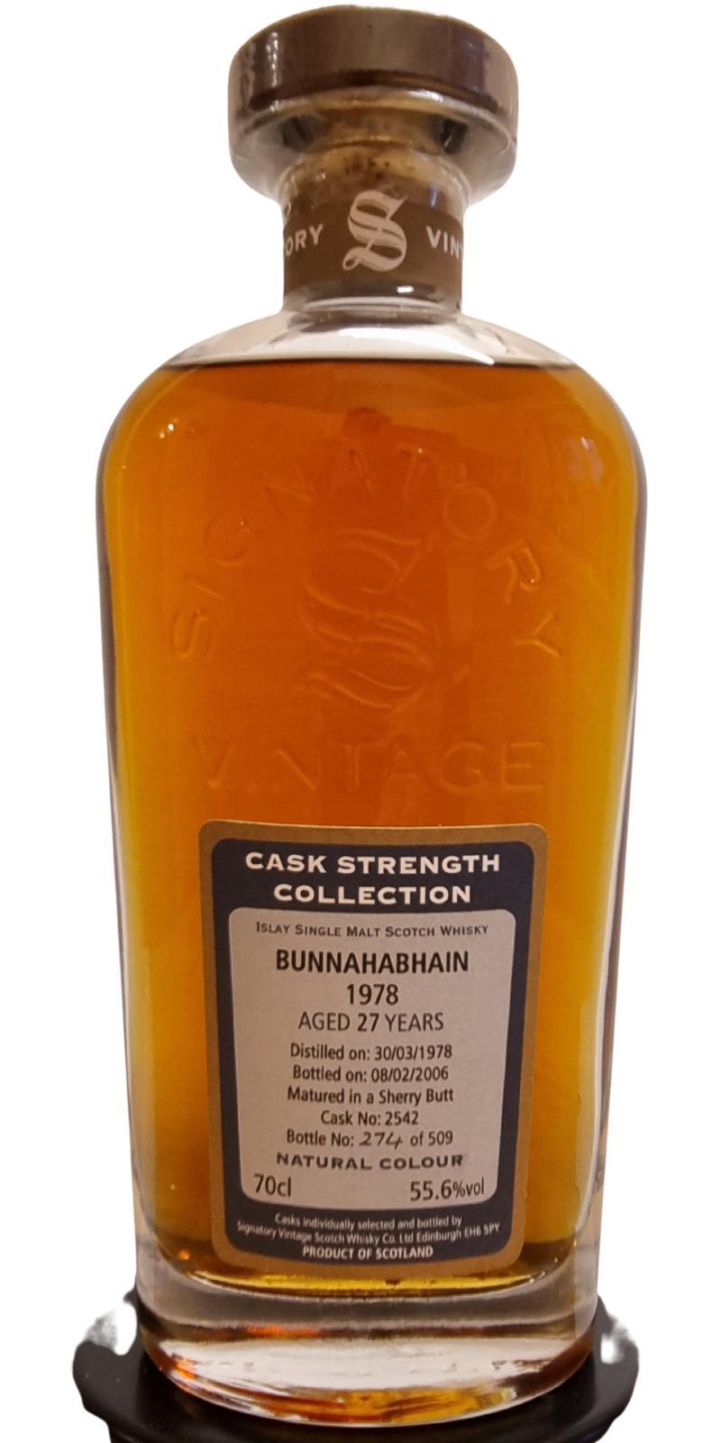 Bunnahabhain 1978 SV Cask Strength Collection