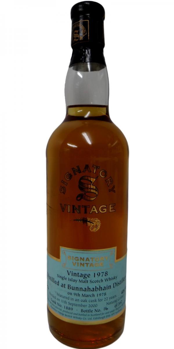 Bunnahabhain 1978 SV Vintage Collection