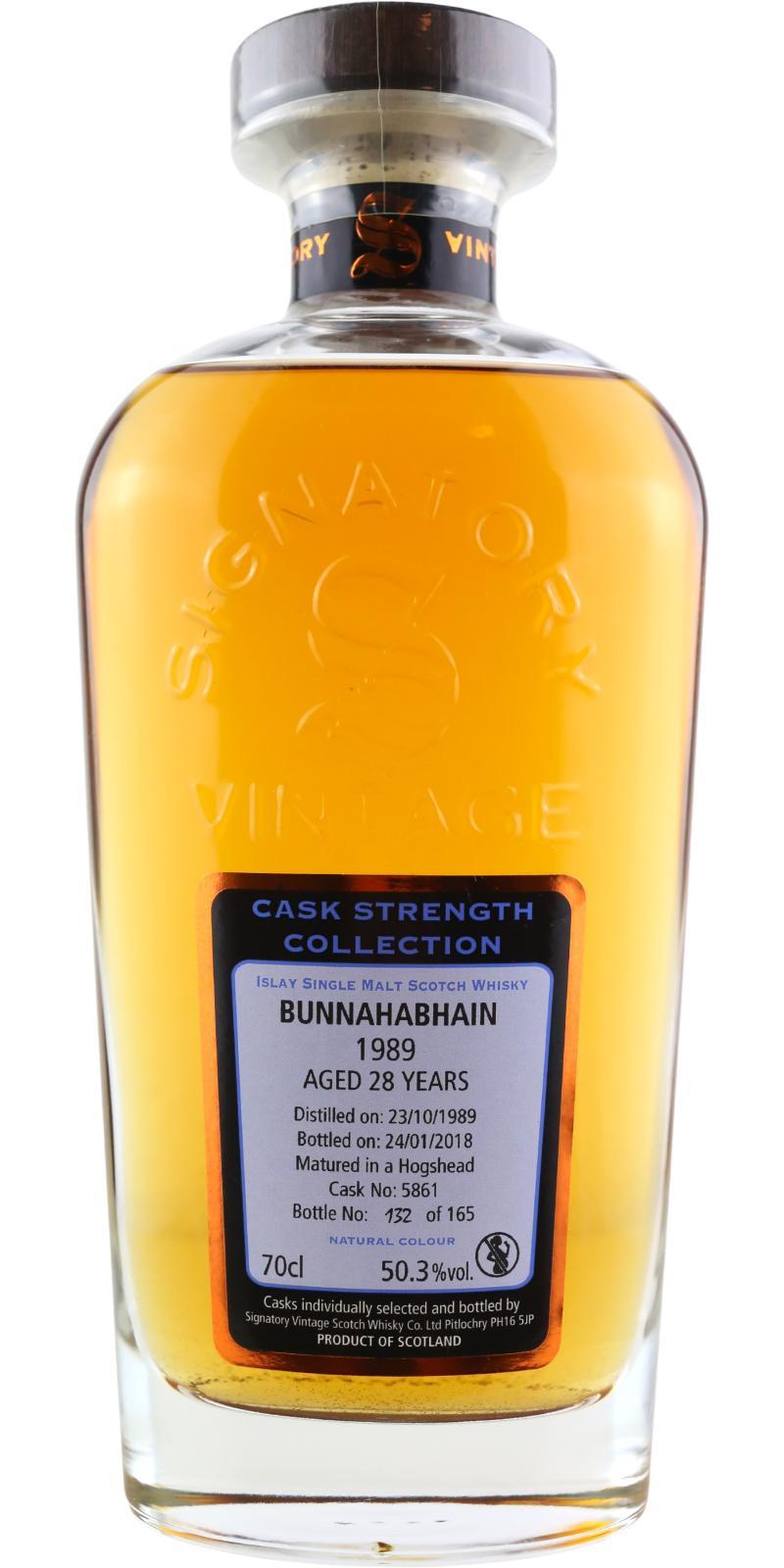 Bunnahabhain 1989 SV Cask Strength Collection