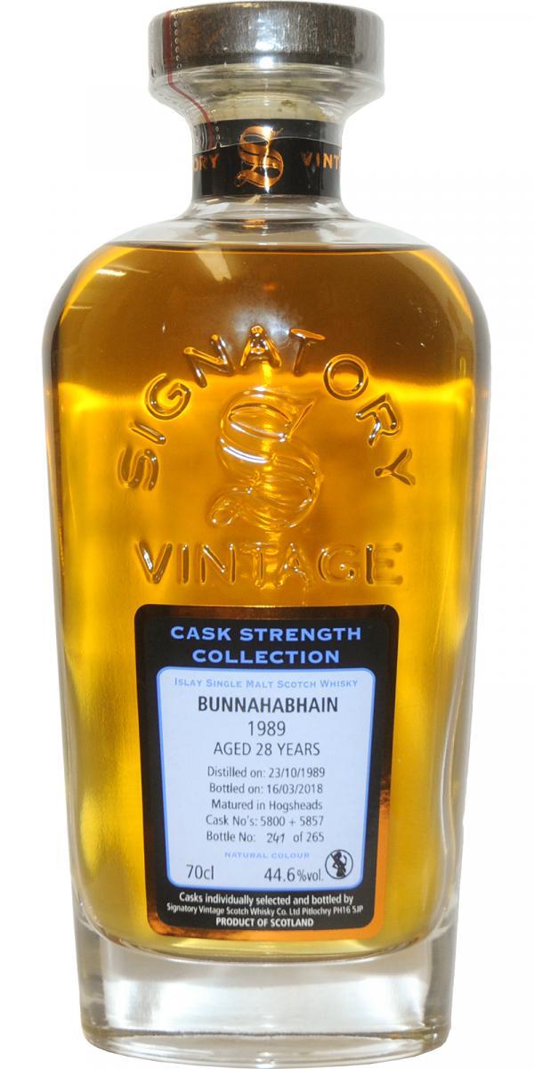 Bunnahabhain 1989 SV Cask Strength Collection