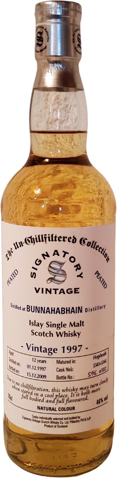 Bunnahabhain 1997 SV The Un-Chillfiltered Collection