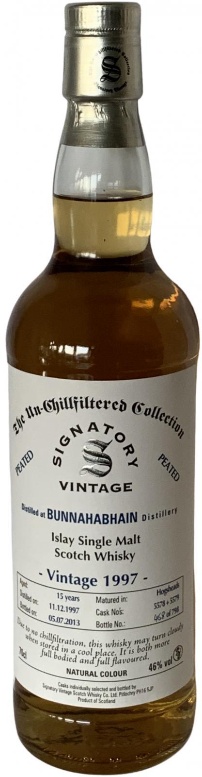 Bunnahabhain 1997 SV The Un-Chillfiltered Collection