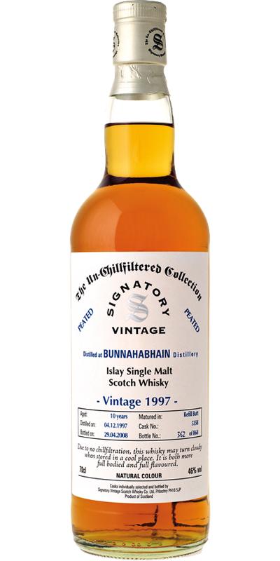 Bunnahabhain 1997 SV The Un-Chillfiltered Collection