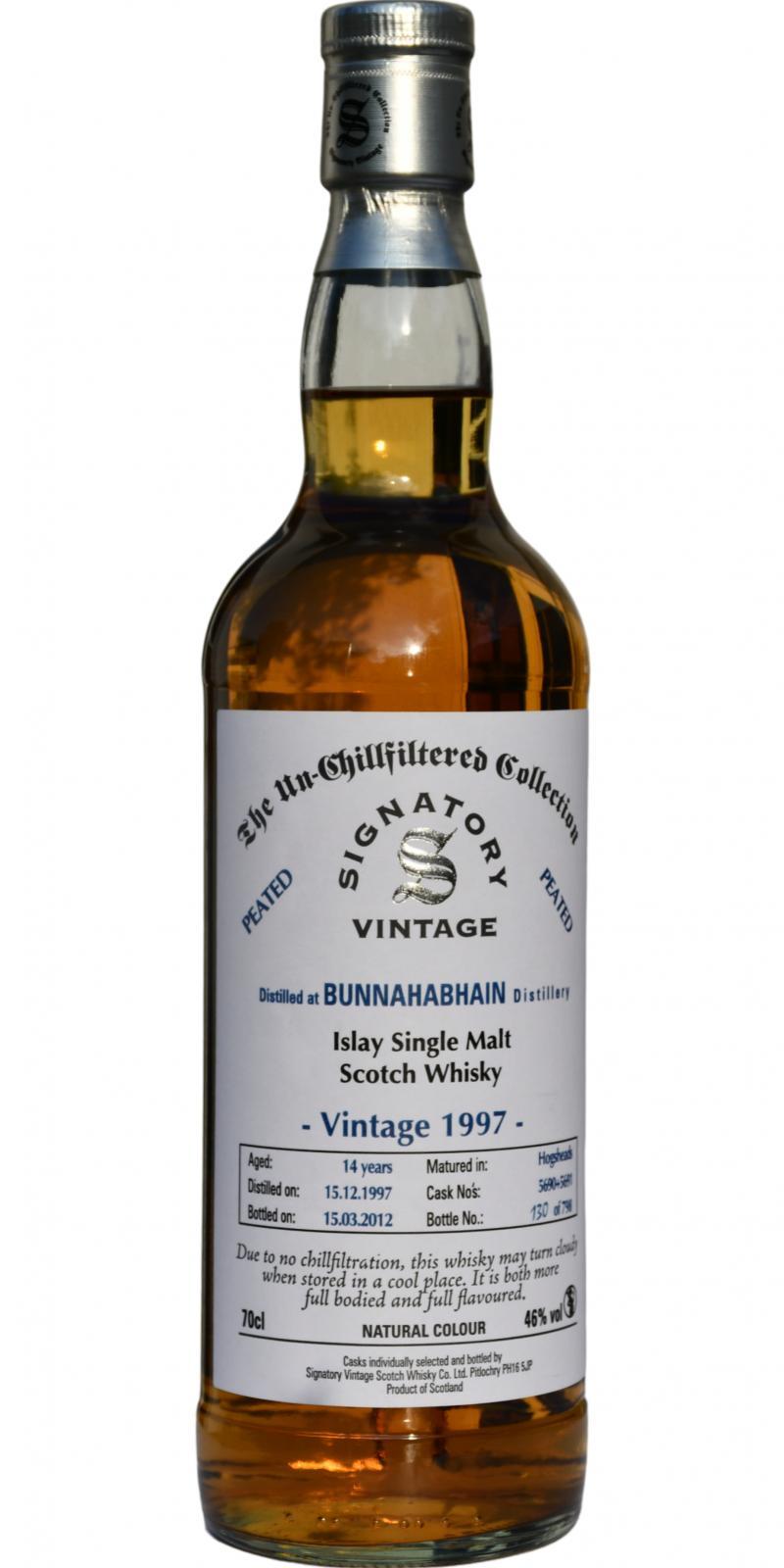 Bunnahabhain 1997 SV The Un-Chillfiltered Collection - Peated