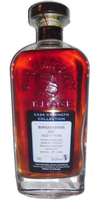 Bunnahabhain 2002 SV Cask Strength Collection