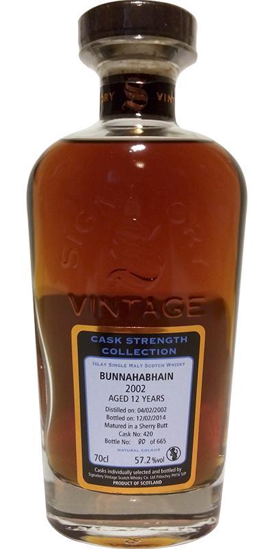 Bunnahabhain 2002 SV Cask Strength Collection