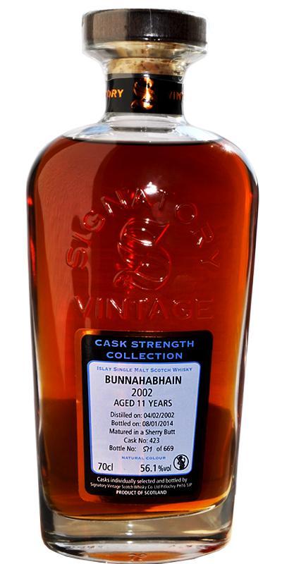 Bunnahabhain 2002 SV Cask Strength Collection