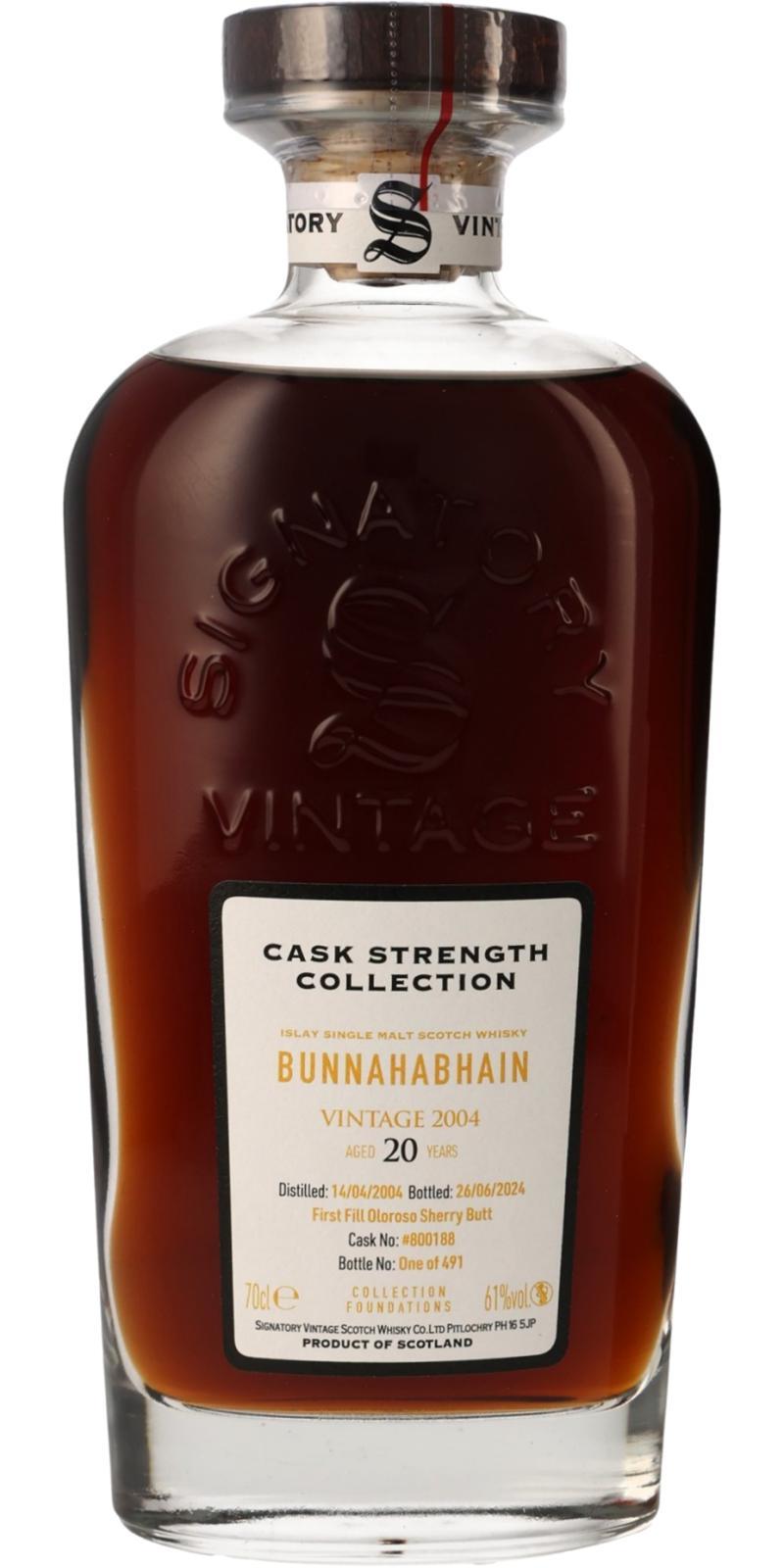 Bunnahabhain 2004 SV Cask Strength Collection - LMDW