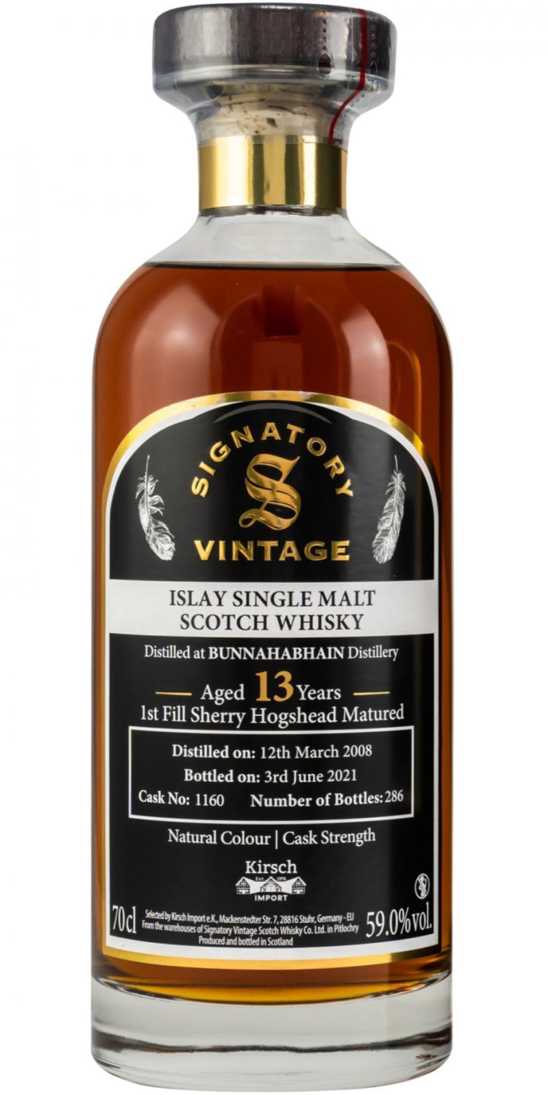 Bunnahabhain 2008 SV