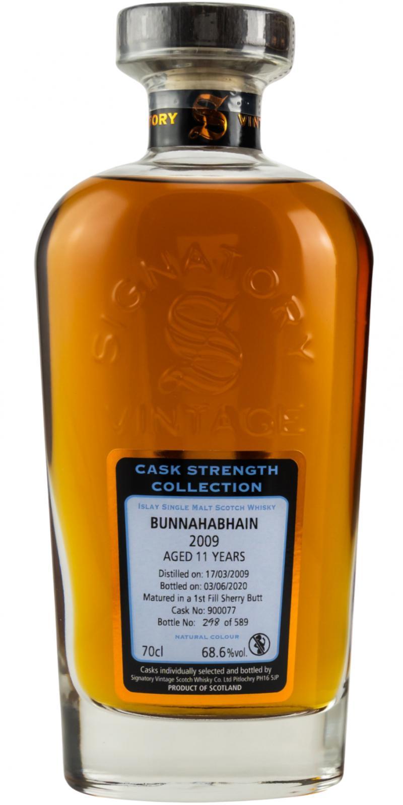 Bunnahabhain 2009 SV Cask Strength Collection