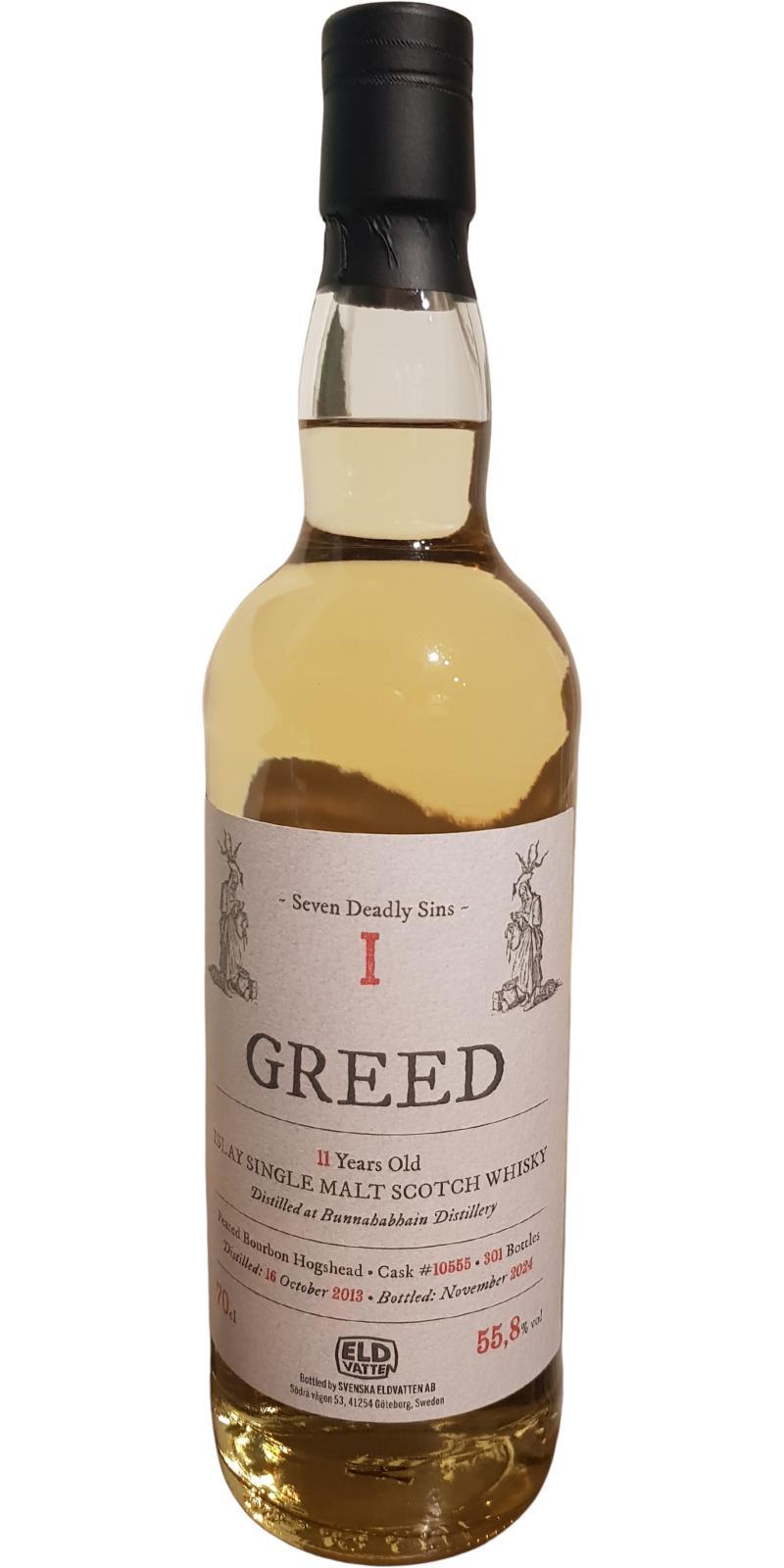 Bunnahabhain 2013 SE Seven deadly sins - I -greed