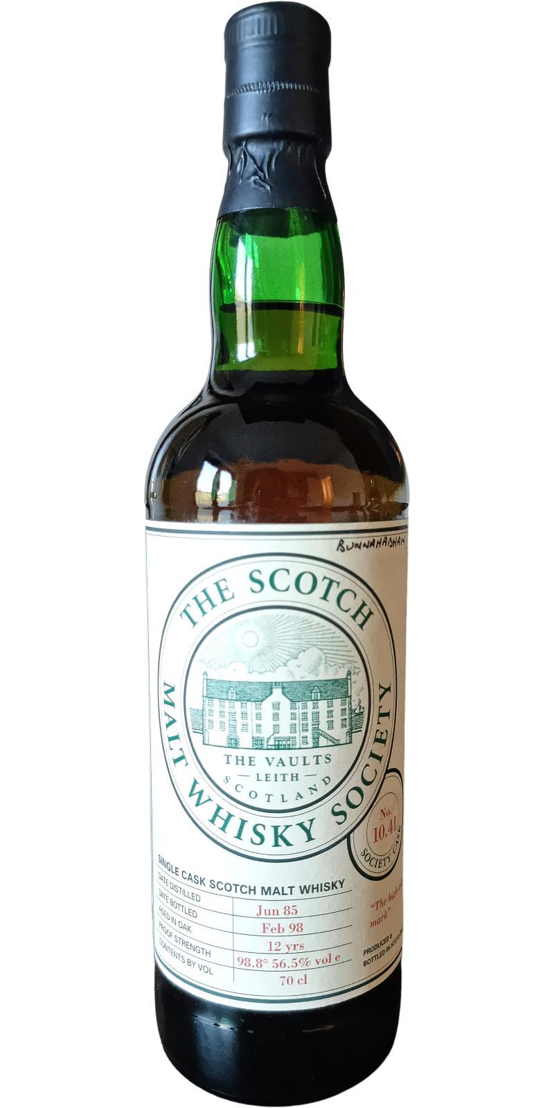 Bunnahabhain 1985 SMWS 10.41 The high-tide mark