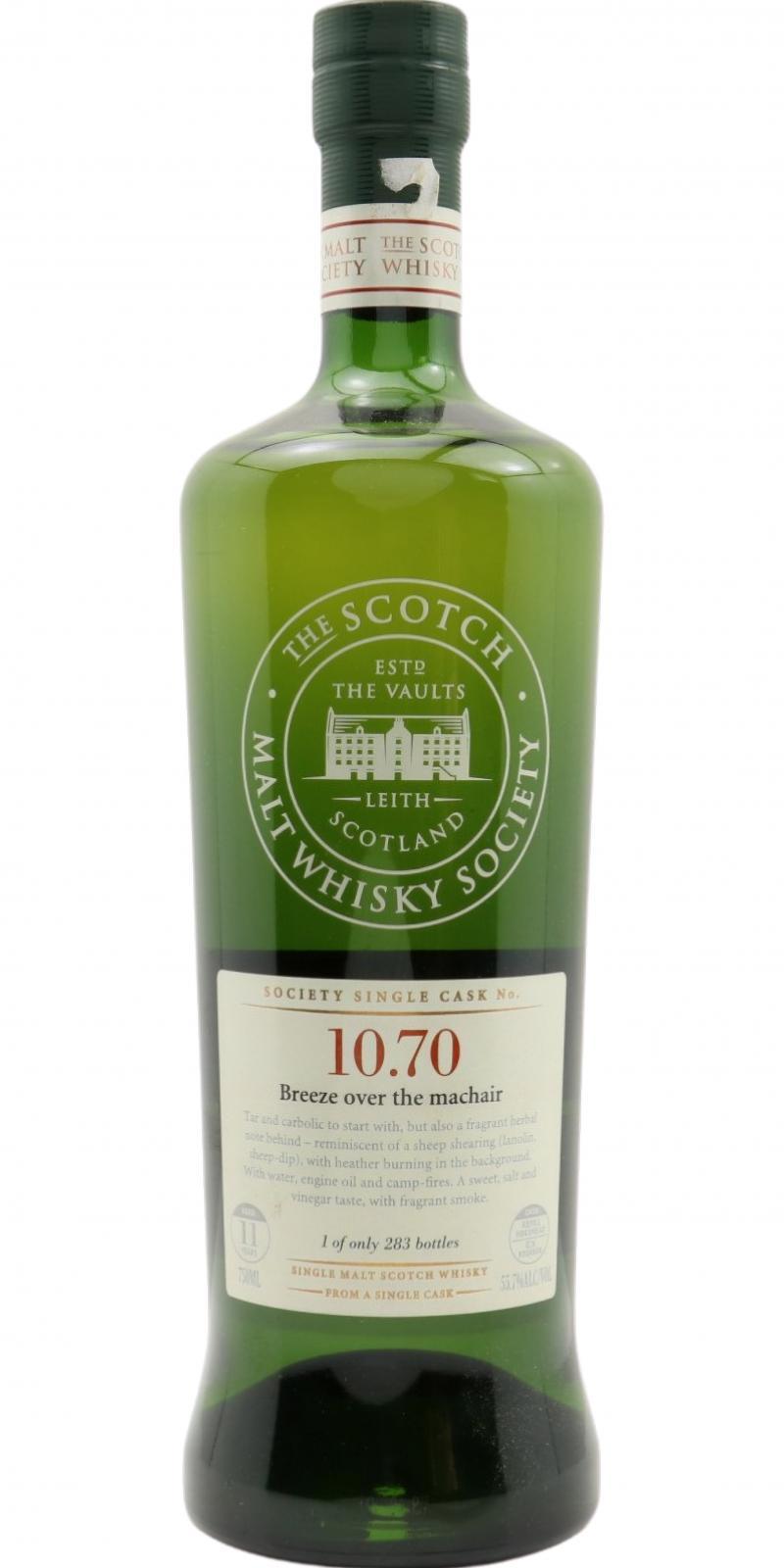 Bunnahabhain 1997 SMWS 10.70 Breeze over the machair